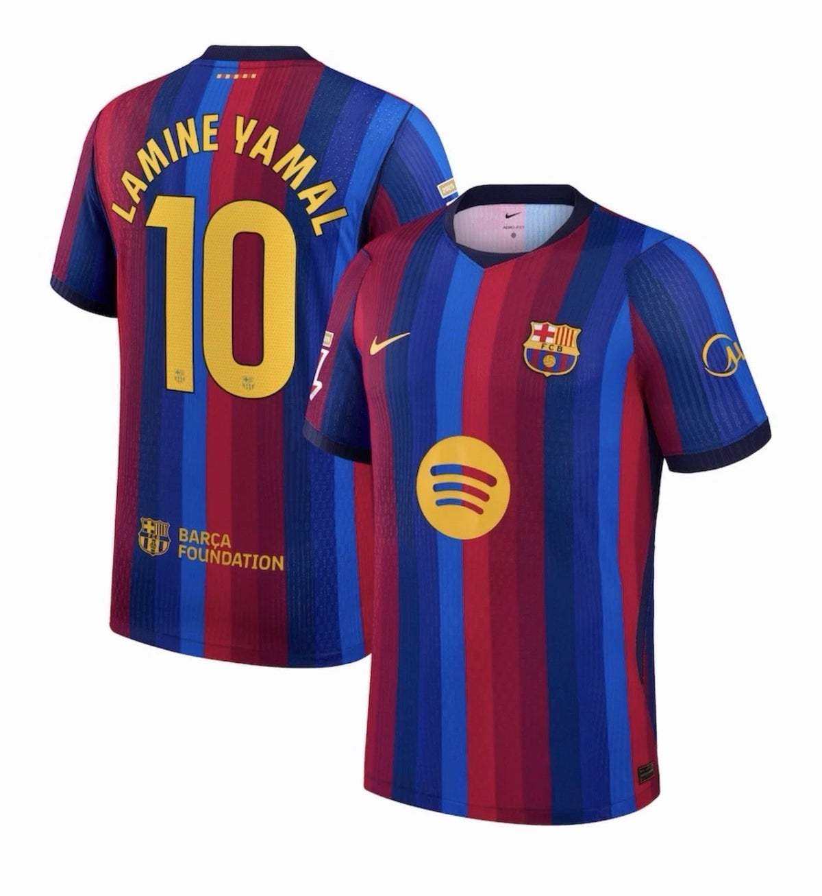 Camiseta FC Barcelona Titular Lamine Yamal #10 Niño y Adulto