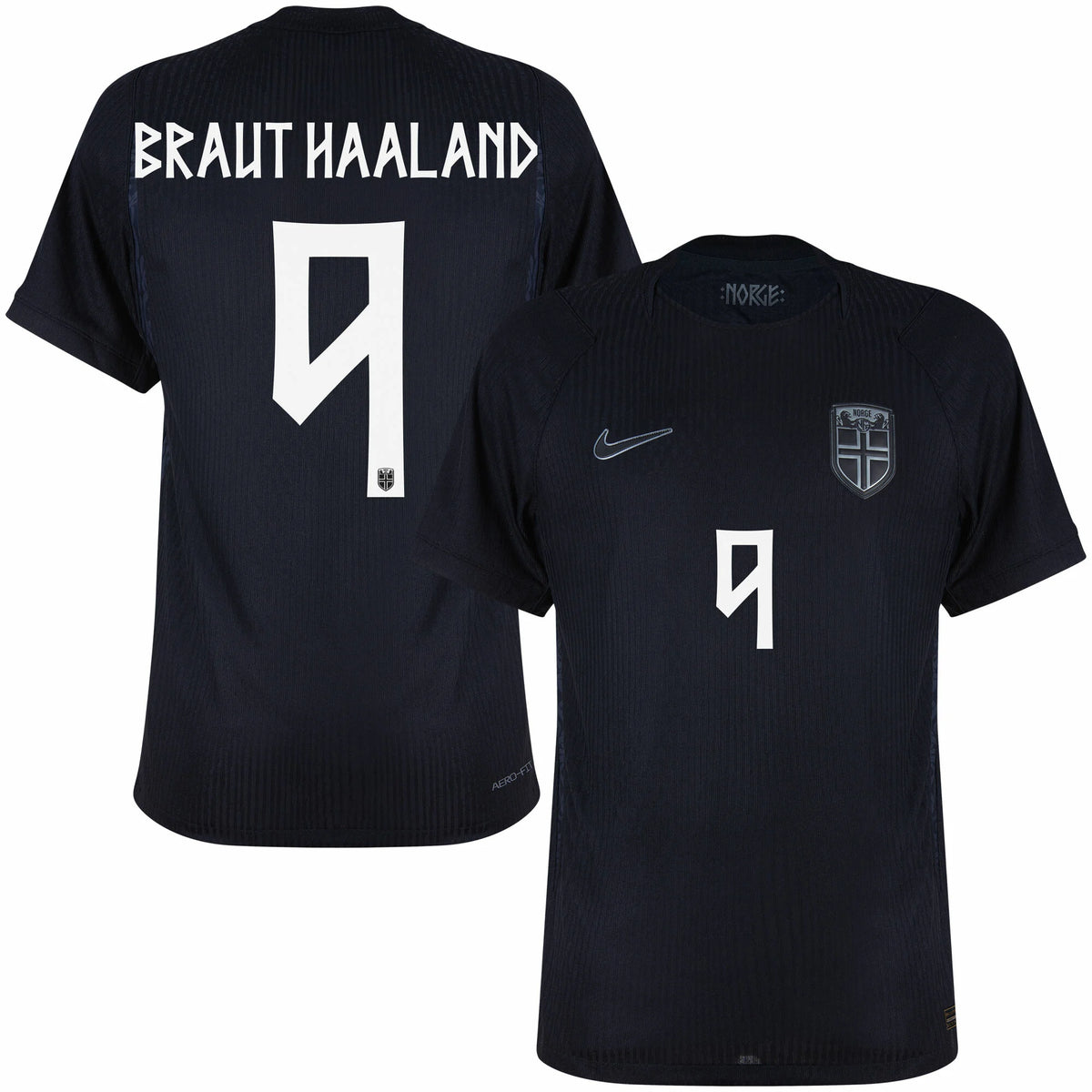 Camiseta Noruega Haaland Visitante 9# Niño y Adulto
