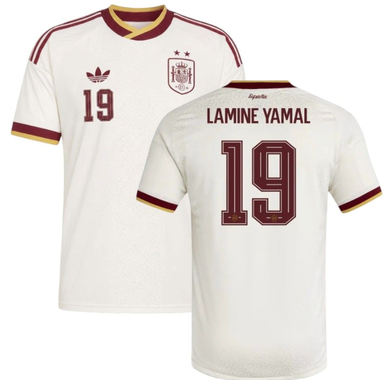 Camiseta España Yamal 19# Visitante Adulto