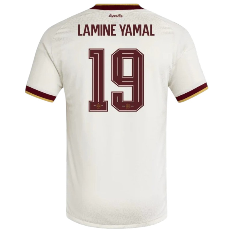 Camiseta España Yamal 19# Visitante Adulto