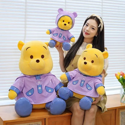 Peluche Winnie The Pooh Con Chubasquero Impermeable 35 Cm