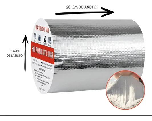 Cinta Tapa Gotera Impermeable De 20cm X 5mts