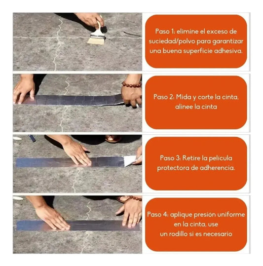 Cinta Adhesivo Sellador Tapagoteras 10cm X5metros Resistente