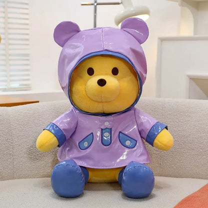 Peluche Winnie The Pooh Con Chubasquero Impermeable 35 Cm