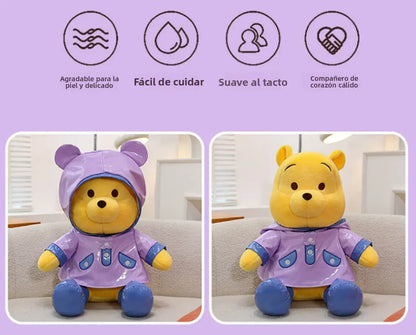 Peluche Winnie The Pooh Con Chubasquero Impermeable 35 Cm