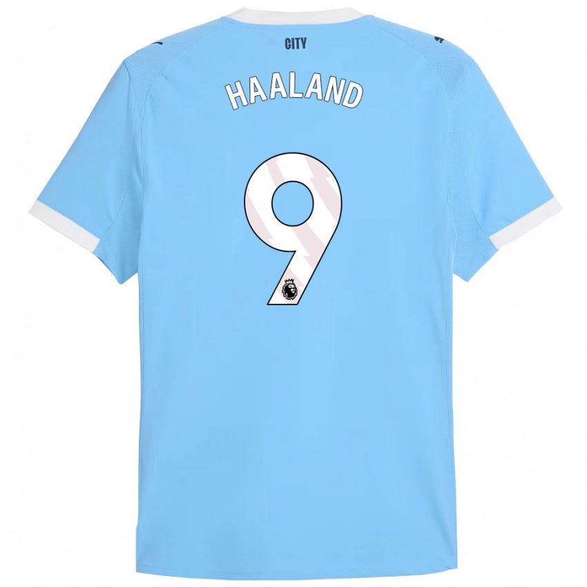 Camiseta Titular Manchester City Local - Erling Haaland #9 Niño y Adulto