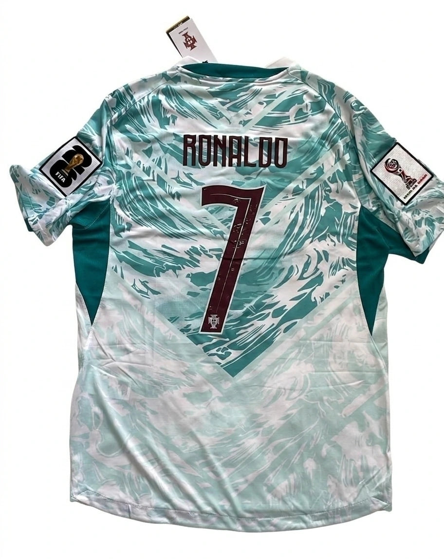 Camiseta Portugal Visitante - Cristiano Ronaldo #7 Niños