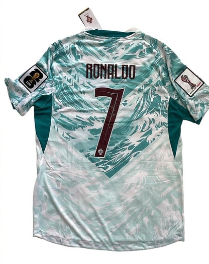 Camiseta Portugal Visitante - Cristiano Ronaldo #7 Niños