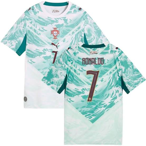 Camiseta Portugal Visitante - Cristiano Ronaldo #7 Niños