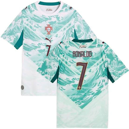 Camiseta Portugal Visitante - Cristiano Ronaldo #7 Niños