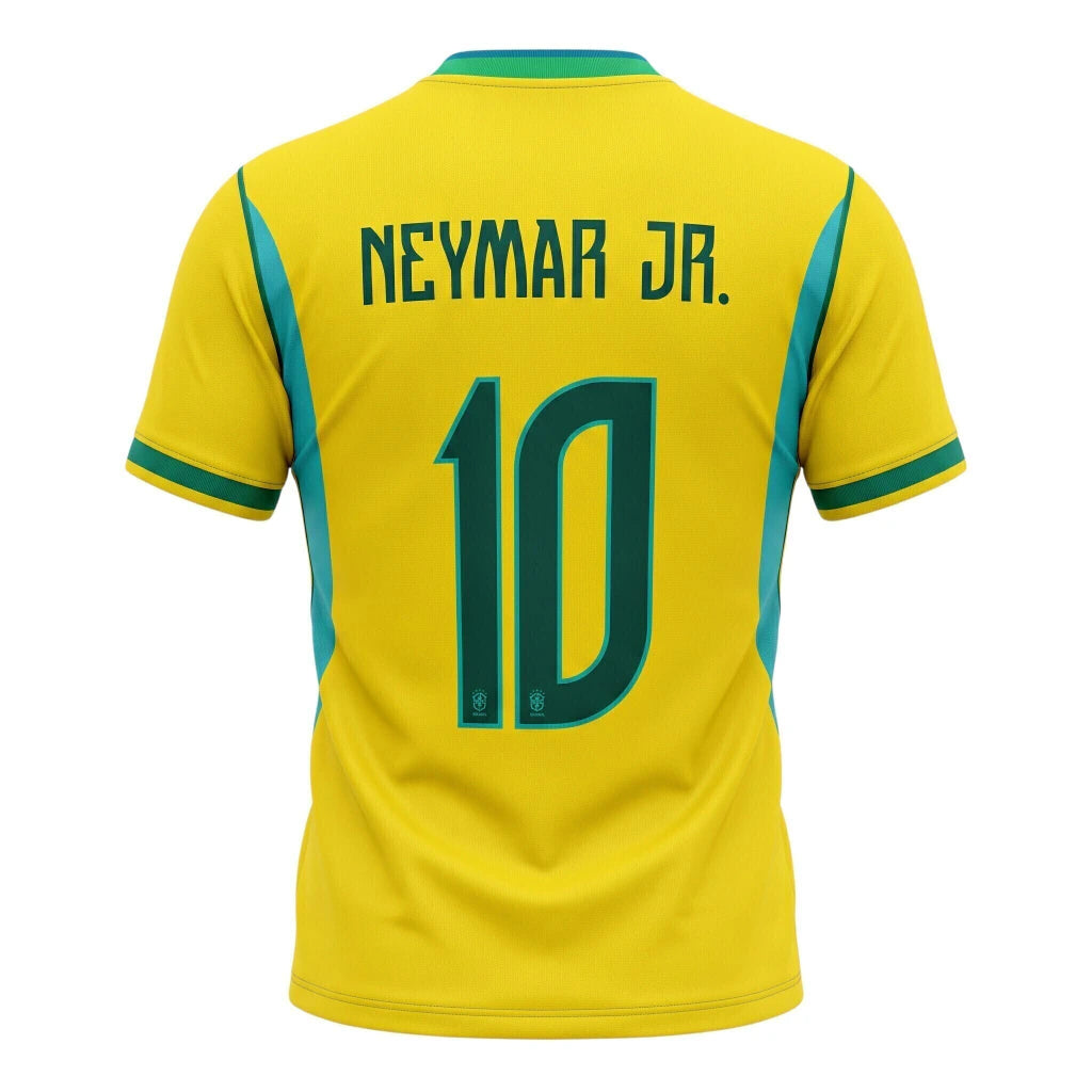 Camiseta Titular Brasil Local 2026 - Neymar Jr. #10 Niño y Adulto